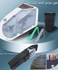Super Fast Portable Money Counter With Automatic UV And Watermark Detection For Authentic Bill Verification High Speed Cash Counting Machine, grey housing.