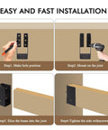 High Performance 2X4 Concealed Joist Hangers With Hardware, rust resistant installation steps shown for easy deck building.