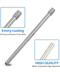 Diamond hole saw drill bit with emery coating and high-speed steel body