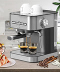 Top Shelf Electric Coffee And Milk Frother Makes Velvety Cappuccinos No Sweat Removable Clear Tank Stainless Steel Brew Knob