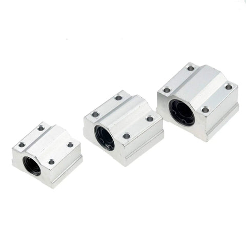 2 Pack Linear Motion Bearing Slides Set For CNC Machines And 3D Printers SCS10UU To SCS30UU And SCS8LUU To SCS20UU Includes SCS13LUU Pro Grade Precision Guide Rails For DIY Machining Projects, aluminum bearing blocks