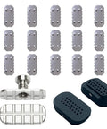 19 Piece Replacement Accessories Kit For P3 And P2, Precision Cut Gaskets, No Fuss Tool Free Replacement, Easy Install, grey metal and black parts for car repairs