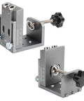 Pocket Hole Jig Kit With 15 Degree Aluminum Alloy Locator Inclined Hole Guide For Woodworking Pro Grade Precision Tool