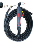 Plasma Cutter Torch PT 31 Air Plasma Cutting Gun With M161.5 Brass 2 Pin Connectors 60 Percent Duty Cycle Flexible Durable Neck HF Ignition 4 Meter Lead Compatible With ESAB L TEC PT 31 JG 40 WSD LG40 CUT50 And Most Plasma Cutters.