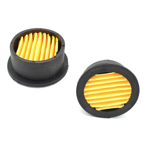Four Pack Air Compressor Intake Filter Elements Replacement Paper Filters for One Half Inch Compressors Type Two on white background