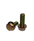 Grade 8 Flange Frame Bolt Yellow Zinc Plated 3/8 Inch Length 5/8 Inch Full Thread Pack of 1000 Heavy Duty Fasteners