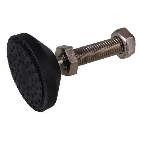 Straight Up Durable Adjustable Furniture Glides With M12 Thread And Heavy Duty Nylon Metal, featuring rubber foot and threaded bolt.