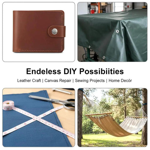 Top Shelf Stainless Steel Snap Fastener Kit Includes Two Hundred Pieces For Leather Heavy Canvas And Garment Repair Built Solid As A Rock With Zero Rust Headaches Everyday for DIY projects.