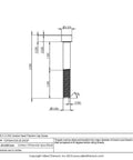 Heavy Duty Pack Of Ten Grade Two Pure Titanium Socket Head Cap Screws One Quarter Twenty By Two Inch side view diagram with dimensions.