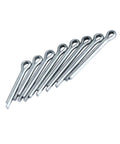 Durable 304 Stainless Steel U Shape Cotter Pins That Grip Tight And Won't Rust, arranged in a line, suitable for fastening bolts.