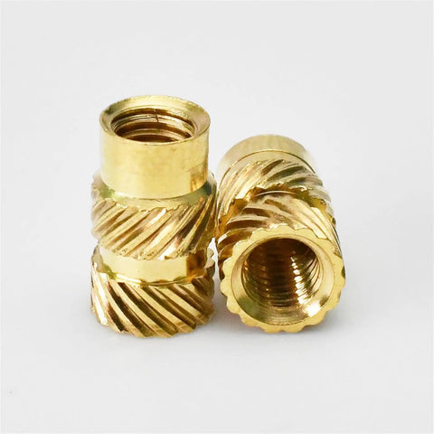 Heavy Duty M3 Brass Threaded Inserts Knurled Heat Set Nuts 250 Pack Shop Tested For Dense Plastic Resin 3D Prints And Injection Mold Fixtures Tough As Nails Quick Install