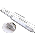 12V DC Linear Actuator With Six Inch Stroke, 55 Lbs Lift Capacity, IP54 Rated, Includes Limit Switch And Mounting Brackets