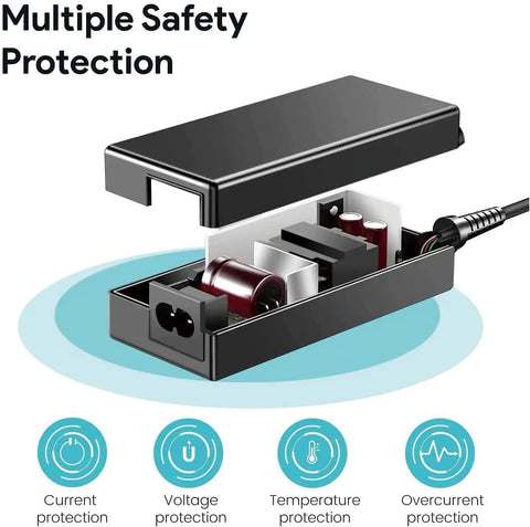 Inner components of 12V AC Power Adapter For Korg KROME EX 61 Key Music Workstation Keyboard Charger, safety protection features
