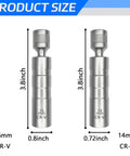 14mm And 16mm Thin Wall Magnetic Swivel Spark Plug Socket Set, Three Eighths Drive, 12 Point, Universal Joint, 360 Degree Rotating, Hella Easy In Tight Engine Bays, Works With BMW Nissan And More. 16mm and 14mm CR-V sockets, 3.8 inch