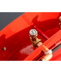 Close-up of valve components on Beefy 400L Remote Control Crawler Sprayer with Dual Brushless Motors and Gasoline Engine