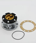 Straight Plug And Play Heavy Duty Mechanical Free Wheel Locking Hubs For Suzuki SJ413 SJ410 And X90 26 Spline Alloy Build 4381060A00 showing hub and gasket.