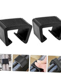 8 Pack Outdoor Furniture Clips And Connectors For Rattan Wicker Chairs And Sectional Sofas, No More Sliding With Lightweight Clamp Fasteners, Easy To Install Patio Sofa Stabilizers For A Tight, Secure Outdoor Setup shown close-up in black with installation examples.