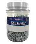 Self Piercing Screws No 7 By One Half Inch 1000 Piece Set With Carrying Tub And One Quarter Inch Bit White Finish Heavy Duty