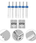 Stainless Steel Twin Needles With Pintuck Presser Foot For Sewing Machines Heavy Duty Multi Function Needles For Home And Pro Use Easy Threading