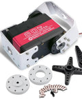 Beefy High Torque 80kg Digital Metal Robotic Servo With Dual Shaft, Waterproof IP66, CNC aluminum shell, accessories view