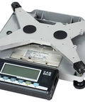 Built Different Bench Scale With Rust Resistant Stainless Tray NTEP Certified Legal Trade 70 Lb Capacity on a shipping table.