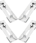 4 Pack Sectional Sofa Connectors Clips For Interlocking Couch Parts Heavy Duty Iron Sofa Linking Hardware Silver