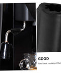 Steam Wand Heat Shield Sleeve For Espresso Machines Insulated Pipe Cover Replacement Kit Water Heat Insulation Durable Rubber Sleeve For Coffee Maker Home Barista Setup Easy Install next to coffee maker and detail image