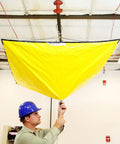 Umbrella-Style Roof Leak Diverter Kit Stop Roof Leaks Fast No Mess Channel Water With Drain Hose installed in ceiling