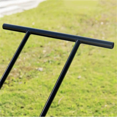 Handle of Hands On Roller Seeder For Easy Planting No Bend Planting Semi Automatic Metal Garden Seeder