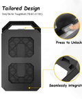 StackTech Compatible Mounting Plate For Compact Tool Box Universal Wall Truck Or Floor Mount Base detail with unlock feature