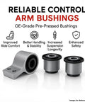 Dodge Ram 1500 Front Upper Control Arms With Ball Joints 2 Pack Left And Right Kit For 2009-2010, 2011-2018, 2019-2024 Ram 1500 Classic Beefed-Up Suspension Upgrade, OE-grade pre-pressed bushings