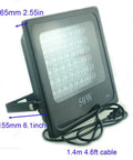 Lit 50W UV LED Flood Light Blacklight For Curing Glue, Aquarium Glow, Fishing, Night Parties, And Art Projects 395nm-400nm 110V US Plug
