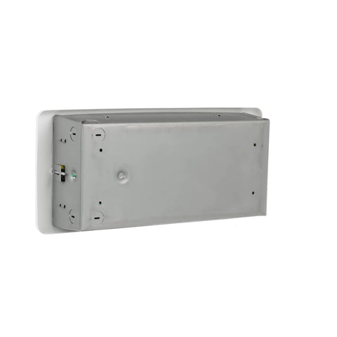 Back view of Low Profile Wall Heater Without Thermostat 4300 Series White Dual 2000 And 1500 W Heating Fan Forced Heat unit