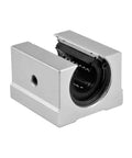 Aluminum 25mm Bearing Slide Block for SBR25 Linear Motion Guide Rail 1 Piece Heavy Duty CNC Router Mill DIY Ready Smooth Low Friction Sliding for Precise Machining and Auto Tech Projects, aluminum housing