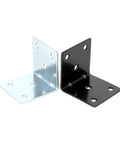Heavy Duty L Shaped 90 Degree Metal Angle Brackets for DIY Furniture and Woodworking Solid Steel Corner Brackets in two colors