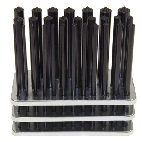 28 Pc Transfer Punch Set Three Thirty Second Inch To One Half Inch Machinist Tools Punches Center Punches Steel Heat Treated
