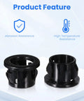 Pack Of 50 Tough Plastic Grommets For Wiring One Half Inch Holes Black Snap Bushing With One Half Inch Mounting Diameter For Cables Up To Three Eighths Inch And Smaller, Cable Protection And Easy Snap Fit, black ABS grommets