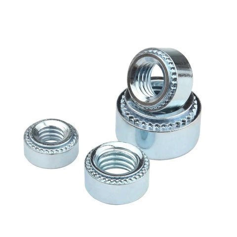 Heavy Duty Zinc Plated Carbon Steel Self Clinching Nuts M4 M5 Slab Swage Press Fit Rivet Hardware For Thin Sheet Metal Built Rock Solid No Sweat Top Shelf Quality 20 Pack Set