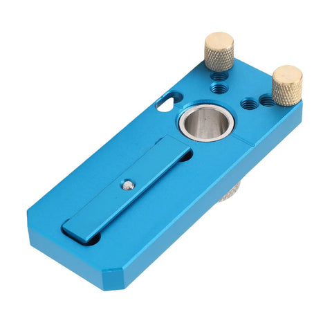 Heavy Duty Aluminum Profile Hole Punch Kit With Precise M6 M8 Step Drill Bits And Positioning Guide For Industrial Frames Machinery Installations And Automation Projects, blue aluminum tool