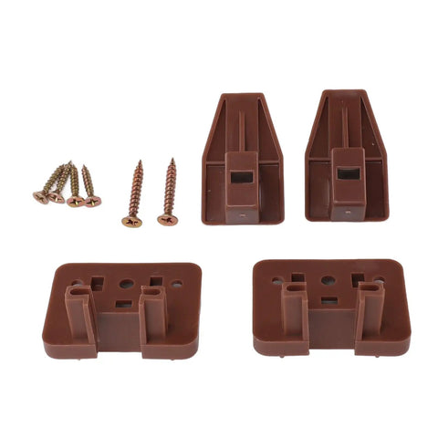 Drawer Track Guide and Glides Set for Smooth Installations Durable Plastic Includes Screws 10 Sets for DIY Furniture Easy Fit