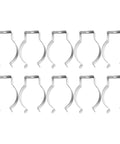 Ten Piece Stainless Steel Spring Terry Clips For Tool Organization In Garage Cabinets Securely Hang Tools Brooms And Brushes Durable 28mm