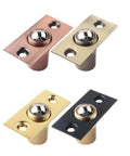 Super Stylish Bothyi 2x Adjustable Ball Door Catches With Roller Beads Locks For Cupboard Gate And Closet Doors in black and brass finishes