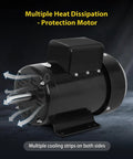 Three Horsepower Farm Duty Single Phase Electric Motor 1750 RPM with cooling features