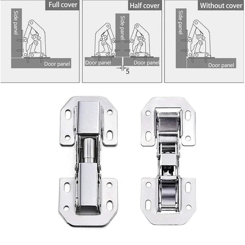 Stainless Steel Cabinet Hinge With Soft Close Hydraulic Damper Buffer For Smooth Door Action Durable Furniture Hardware