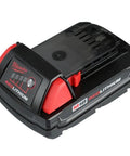 M18 REDLITHIUM battery pack for Industrial Strength M18 Cordless 1/2 Inch Hammer Drill, compact design for power and efficiency.