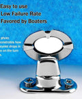 No Sweat Setup Heavy Duty Canvas Twist Lock Fasteners Turn Button Eyelet Studs 40 Sets With Washers close-up of eyelet placement on turn base.
