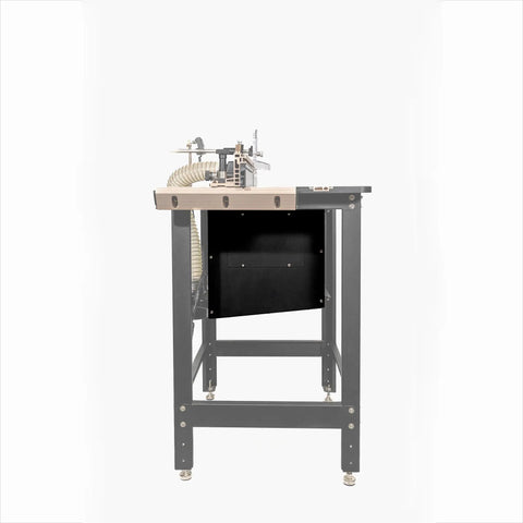 Killer Dual Intake Dust Box For Router Table Rig equipped with heavy duty dual ports and shop vac hookup.