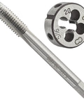 5/16-20 UN Right Hand Tap And Die Set For Metal Threads High Speed Steel Tap And Alloy Tool Steel Die With 2.76 Inch Tap Length