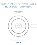 Brantford Chrome Posi-Temp Trim Kit Without Valve T62151 valve identification diagram
