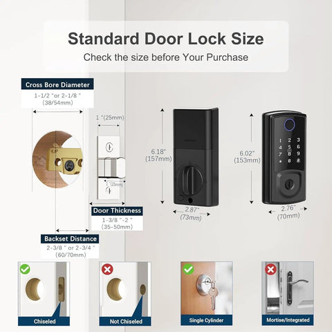 Slick Smart Deadbolt Wireless Keyless Entry Digital Lock For Front Door No Sweat Screwdriver Setup With Five Seamless Unlock Options For Bulletproof Home Protection